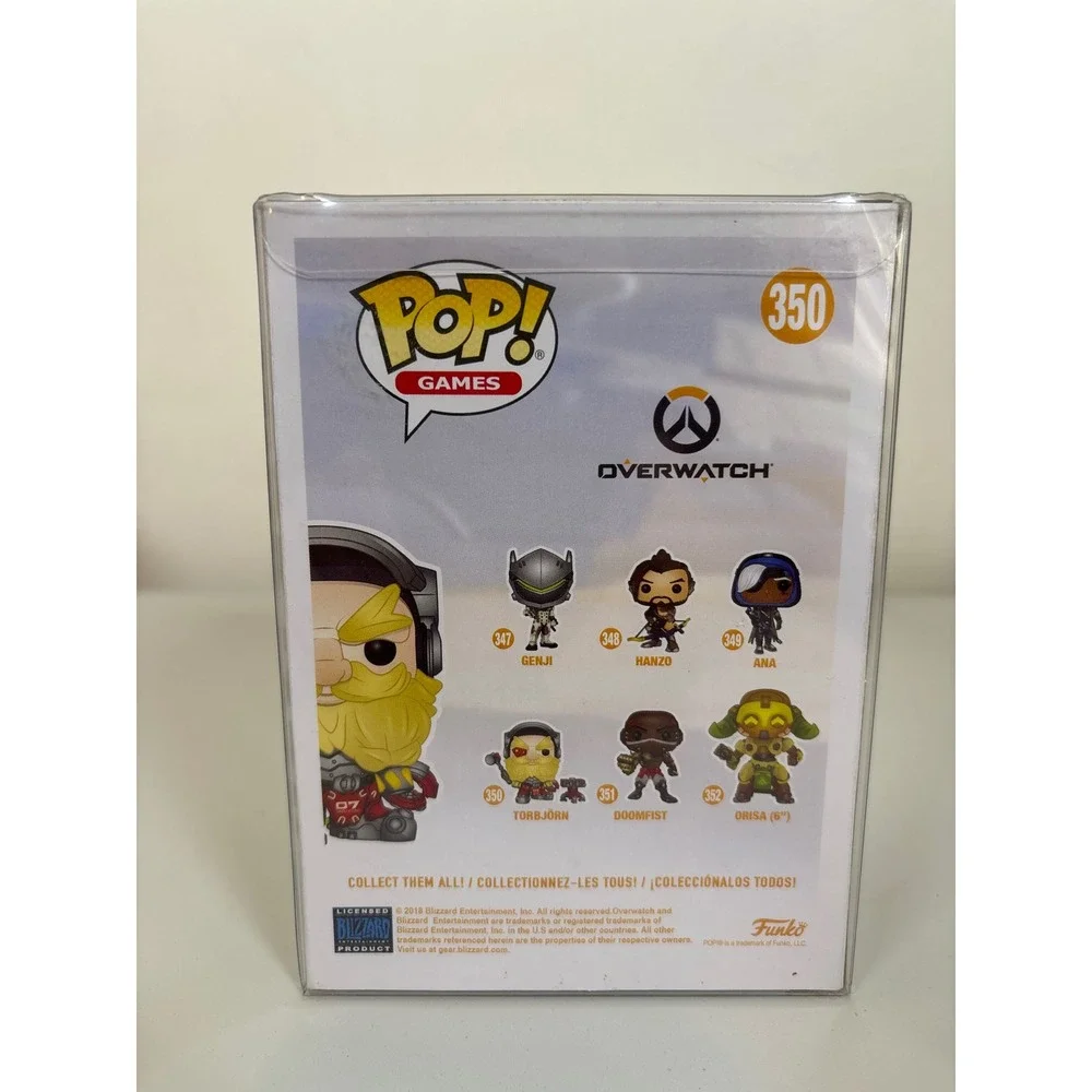Funko Pop Games Overwatch Torbjorn Vinyl 350 Blizzard Entertainment Protector
